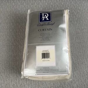 Drift Away Curtain Panel Pair in Beige Pinch Pleated 50x84” NEW